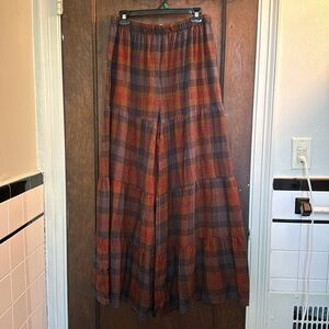 Natural Life flannel wide leg pants